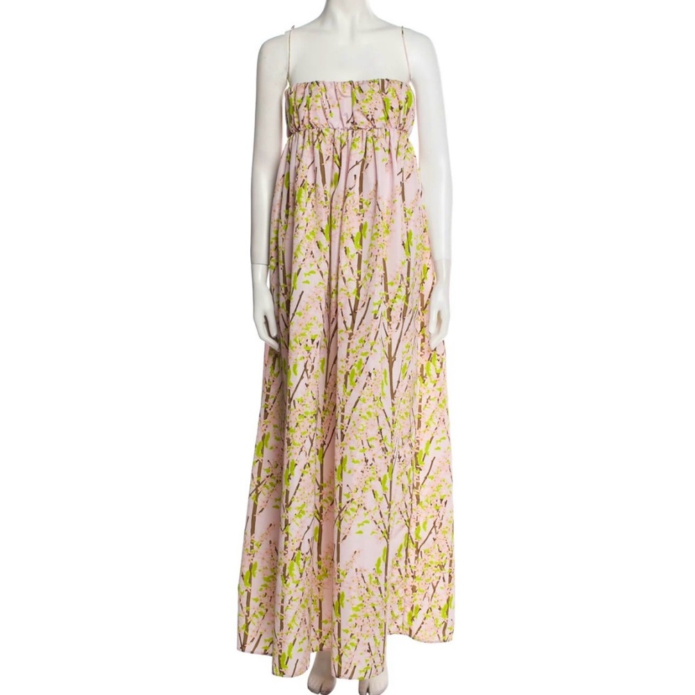 Chic Pink Floral Maxi Dress